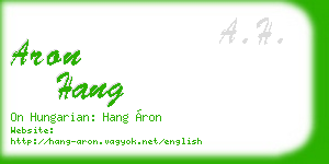 aron hang business card