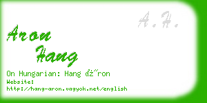 aron hang business card